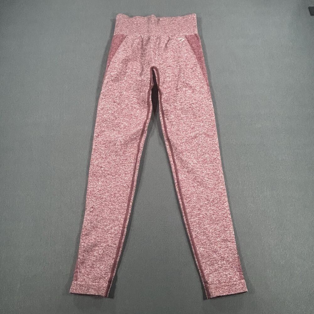 Gymshark Flex Seamless Leggings Size S Burgundy Marl